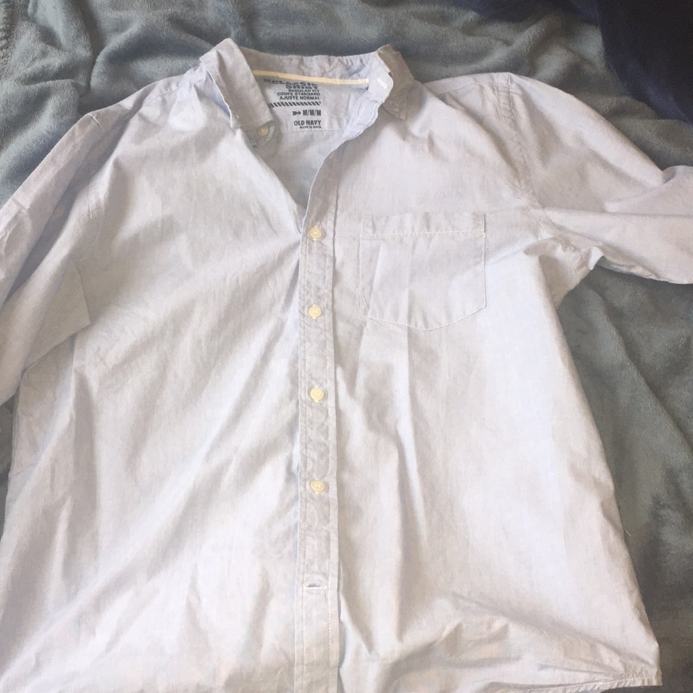 Blue button up